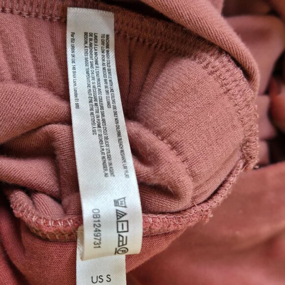 Anthropologie Velvet Jumpsuit, Pink, Mauve, Soft Girl, Feminine, Loungewear S - Picture 9 of 9